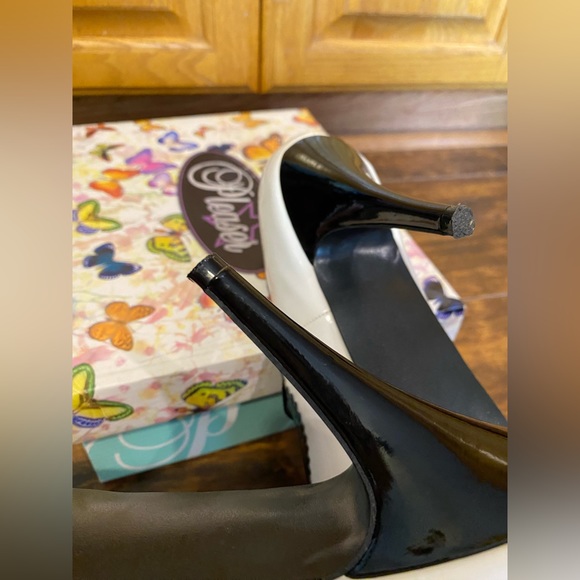 PLEASER MARY JANE SPATS PINUP RETRO VINTAGE BONNIE CLYDE HEELS SIZE 9 - Picture 11 of 17